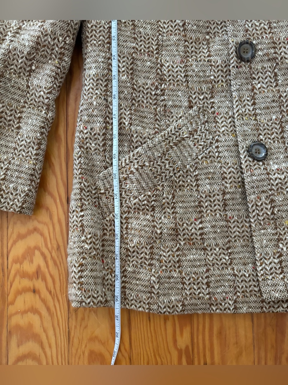 Vintage 1970s Pendleton Wool Suit 2pc Blazer Pants Brown Tweed size Small Vtg 14 - Picture 12 of 15